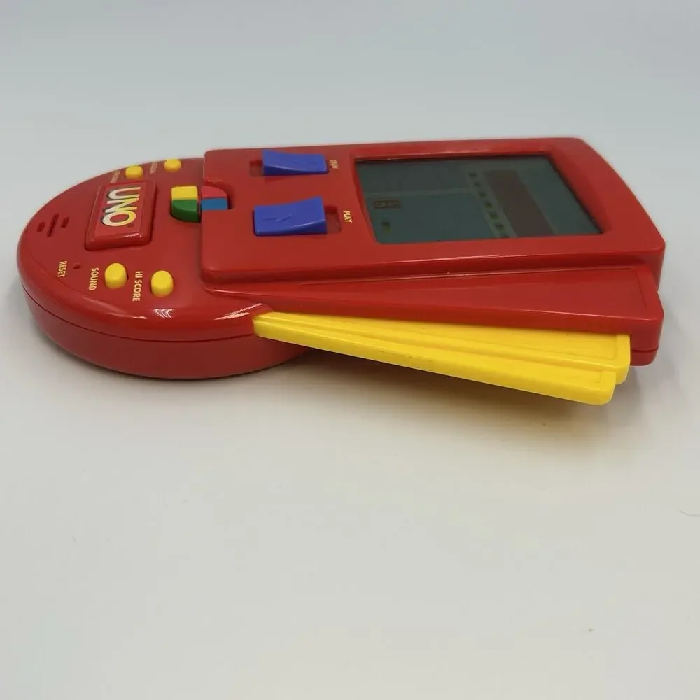 UNO Electronic Handheld Card Video Game LCD Mattel Vintage 90s 1999 - Tested